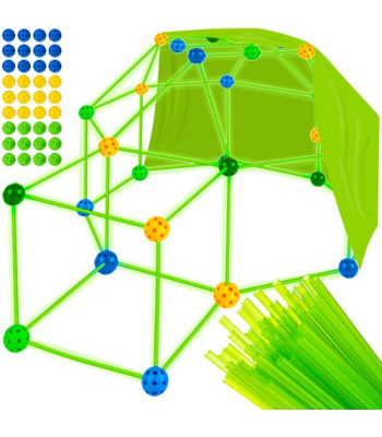Fluorestsentsed ehitusklotsid + telk