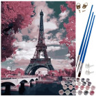 Maalime numerbite järgi - Eiffeli torn, 40x50cm
