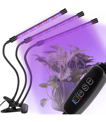 Veekindel taimede kasvamise lamp 3 paneeliga