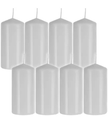 Valge Silindriküünal - Komplekt 8 tk