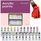 Akrüülvärvid Maaleo 20363 – 24 tk, 12 ml