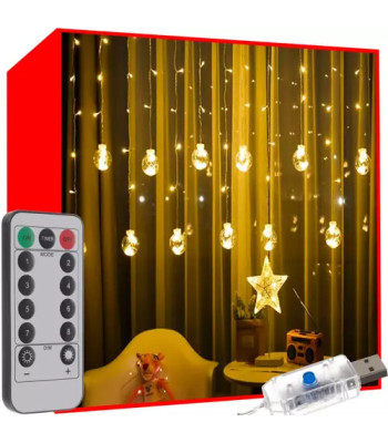 Valguskardin LED-pallid 108