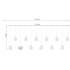 Valguskardin LED pallid 108