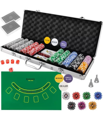 Pokerikomplekt 500 žetooni kohvris