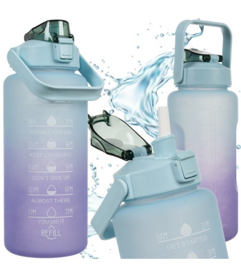 Suur Motiveeriv Veepudel 2000 ml / 2 l