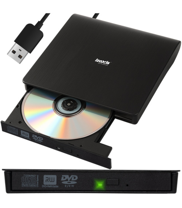 Išorinis diskas + CD/DVD įrašymo įrenginys Izoxis 26083