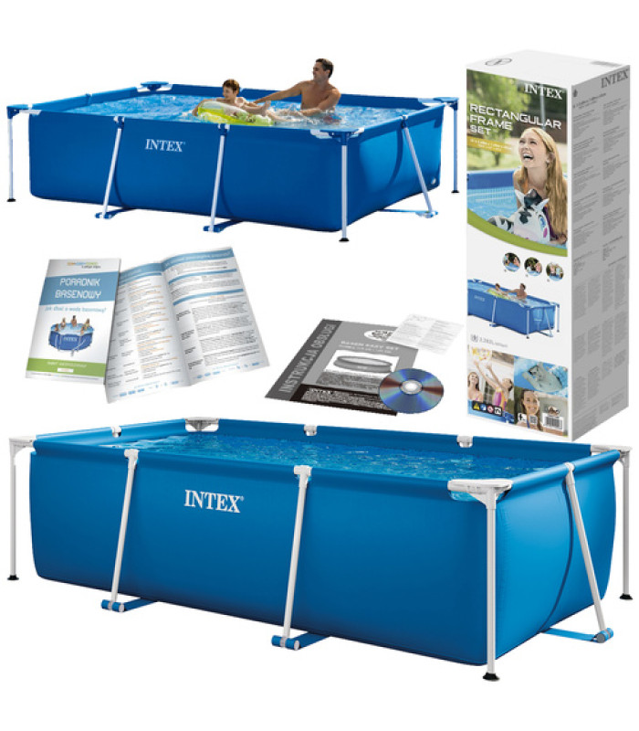 Suur ristkülikukujuline raambassein Intex Rectangular Frame 300×200×75cm