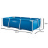 Suur ristkülikukujuline raambassein Intex Rectangular Frame 300×200×75cm