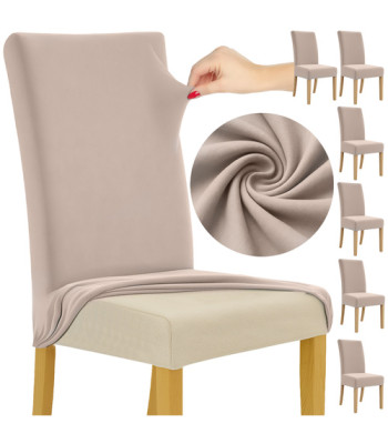 RUHHY toolikate komplekt 6 tk - universaalne, beež elastne velvet 65x40x35 cm
