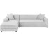 Diivanikate 145-185 cm helehall RUHHY 26035