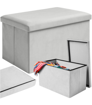 Volditav sametist hall tumba RUHHY 60x30x30 cm