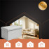 Volditav sametist hall tumba RUHHY 60x30x30 cm