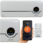 Telefoni ja puldiga juhitav seinale kinnitatav elektriradiaator 2000 W, KAMINER AIRO