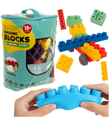 Guminiai blokeliai - sensoriniai 80 vnt. 26575