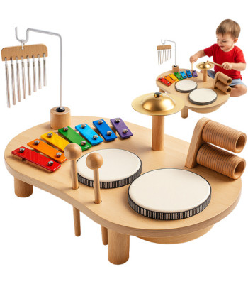 Puidust hariduslik trummilaud Kruzzel