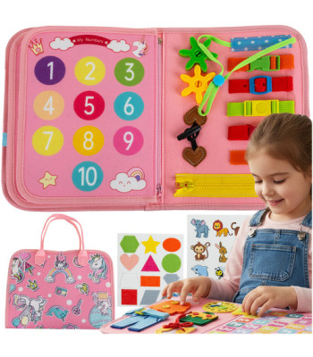 Manipulatiivne värviraamat - roosa Kruzzel 26880