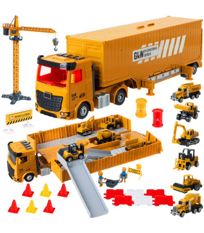 Ehitusauto kraanaga ja lisatarvikutega 26578