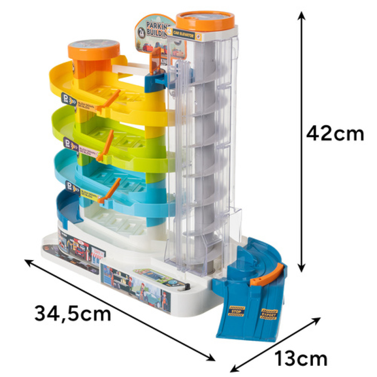 Parkimismaja mängukomplekt autodele Iso Trade