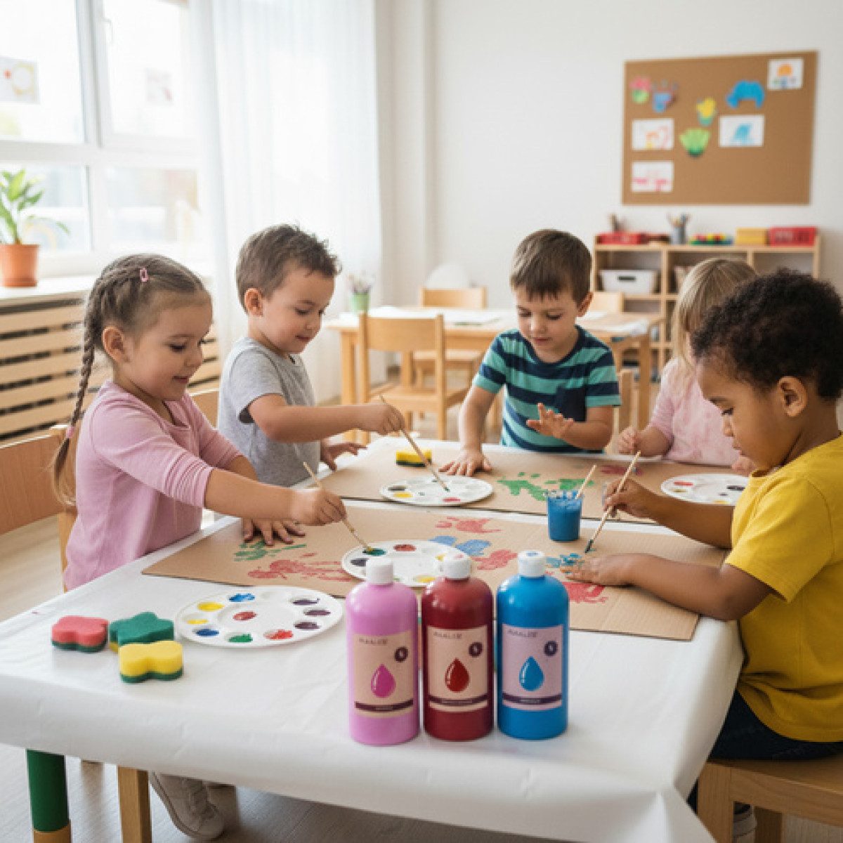 Plakatvärvid Maaleo komplektis 12tk x1L