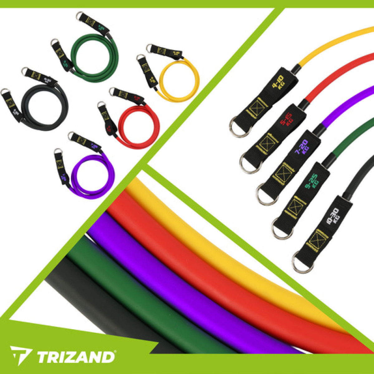 Treeningkummide komplekt - 5tk Trizand 25880