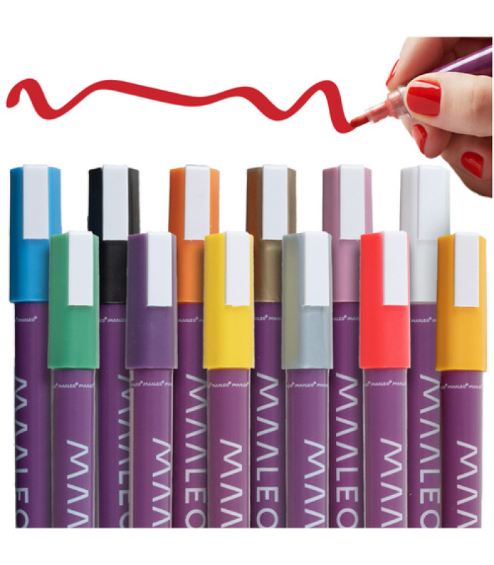 Dekoratiivsete markerite komplekt 12 tk. Maaleo 25743