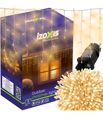 500 LED jõuluketid, soojad valged, 22,5m, IP44, IZOXIS