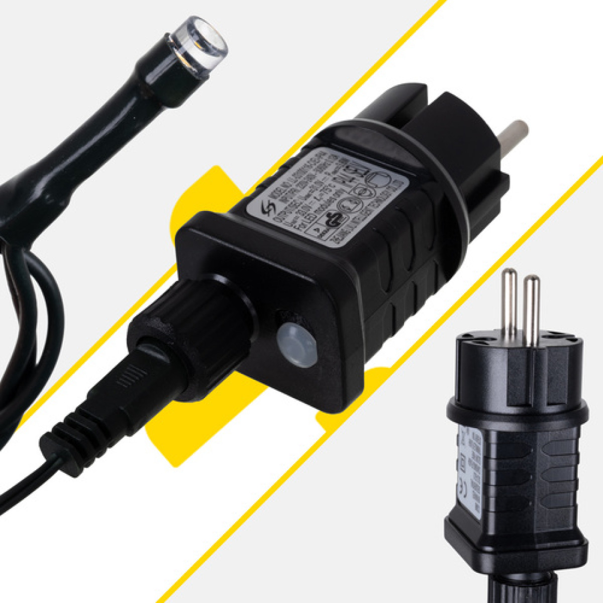 Valgustusketid 500 LED, soe valge 35m IP44 IZOXIS
