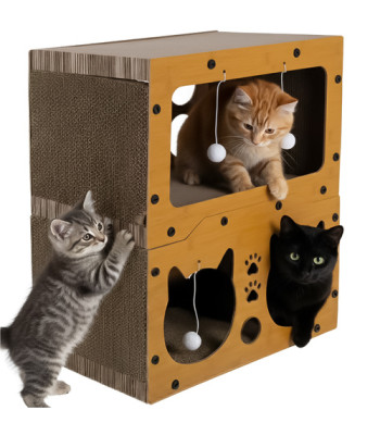 Kassi kraapimispuu - kahekorruseline maja Purlov 27017