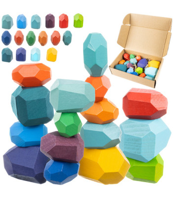 Puidust klotsid Kruzzel - 16 tk