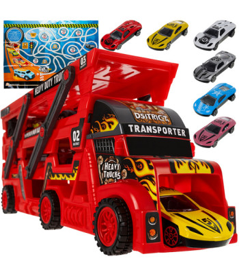 Laste mänguauto TIR koos 6 autoga