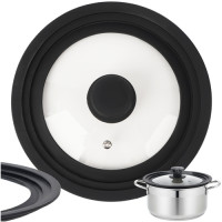 Universaalne Kaas 3in1 Ruhhy Silikoonist ja Klaasist Potidele ja Pannidele 18/20/22 cm