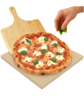 Pizza kivi Ruhhy 38x36 cm bambusest labidaga 2in1 kordieriit