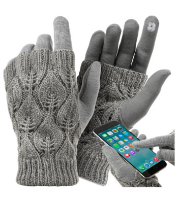 Puuteekraaniga Kindad R26073 - hallid Trizand