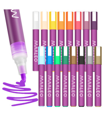 Akrüülmarkerite komplekt 16 tükki Maaleo 27051