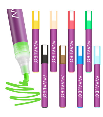 Akrüülmarkerite komplekt 8 tk Maaleo 27052