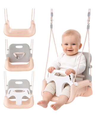 Lastekiik 3in1 hall-beež Kruzzel