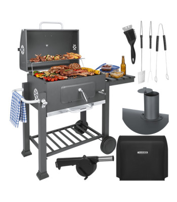 Kaminer söegrill kaanega 114x67x120 cm