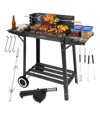 kaminer söegrill pöördvarda ja soojendusrestiga 93 x 41 x 86 cm