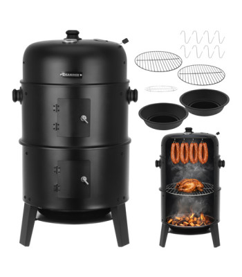 Kaminer söegrill kaanega 44x80x42 cm