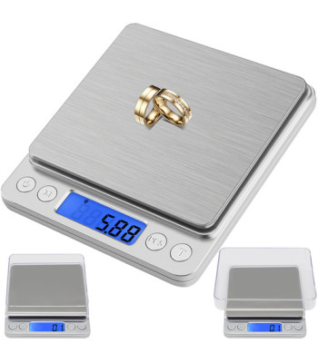 Ruhhy täppisköögikaal 500 g 0,01 g lcd-ekraaniga