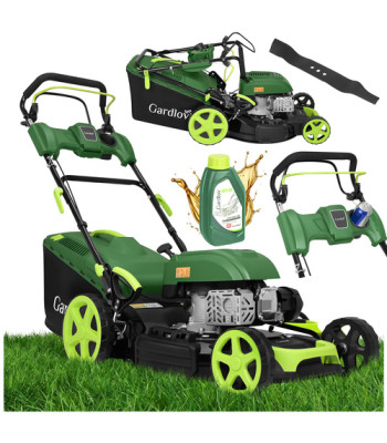 bensiinimootoriga muruniiduk veoga gardlov drivexpro 196 cm³ 4in1 51 cm 60 l