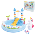 intex unicorn castle veemängukeskus liumäe ja pihustiga 196 x 178 x 127 cm