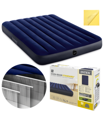 Kaheinimese täispuhutav madrats Intex 64758 Dura-Beam Fiber-Tech 137 x 191 x 25 cm