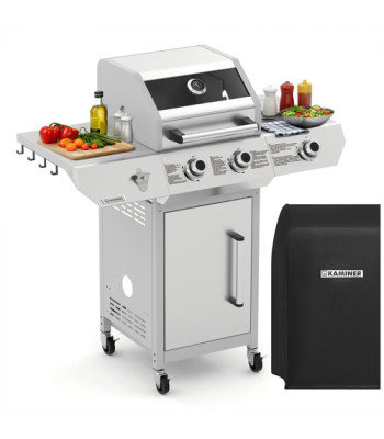 Kaminer Varen 3.0 gaasigrill 2+1 10 kW katte ja vardaga