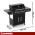 gaasigrill varen black 5.0 kaminer 4+1 17 kw