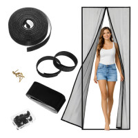 Repest magnetiline uksevõrk 100x210 cm must