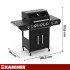 gaasigrill kaminer varen black 4.0 3+1 13,5 kw