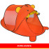laste rannatelk kruzzel karu 180 x 95 x 82 cm