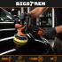 bigstreni auto poleerimismasin 1000 w da 125 mm 15 mm käiguga led + komplekt