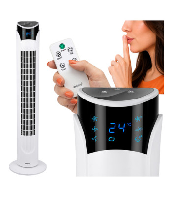ruhhy tornventilaator 83 cm valge puldiga